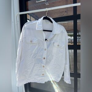 DAVI & DANI White Button-Up Top